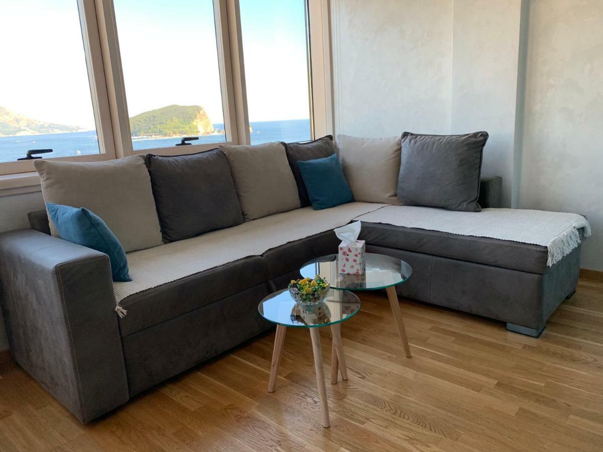 Panoramic Sea View 3-Bedroom Apartment 50 M From The Sea 布德瓦 外观 照片